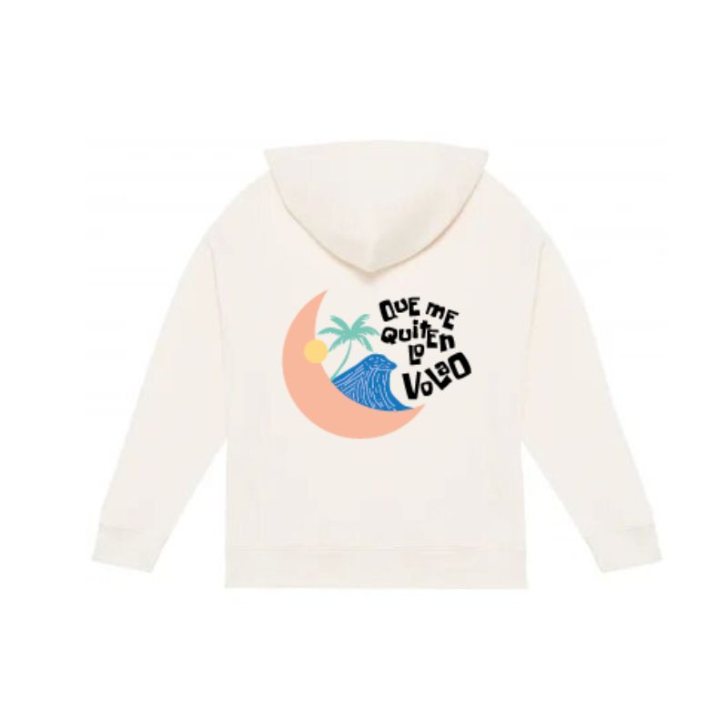 Hoodie organica oversize "Que me quiten lo volao"